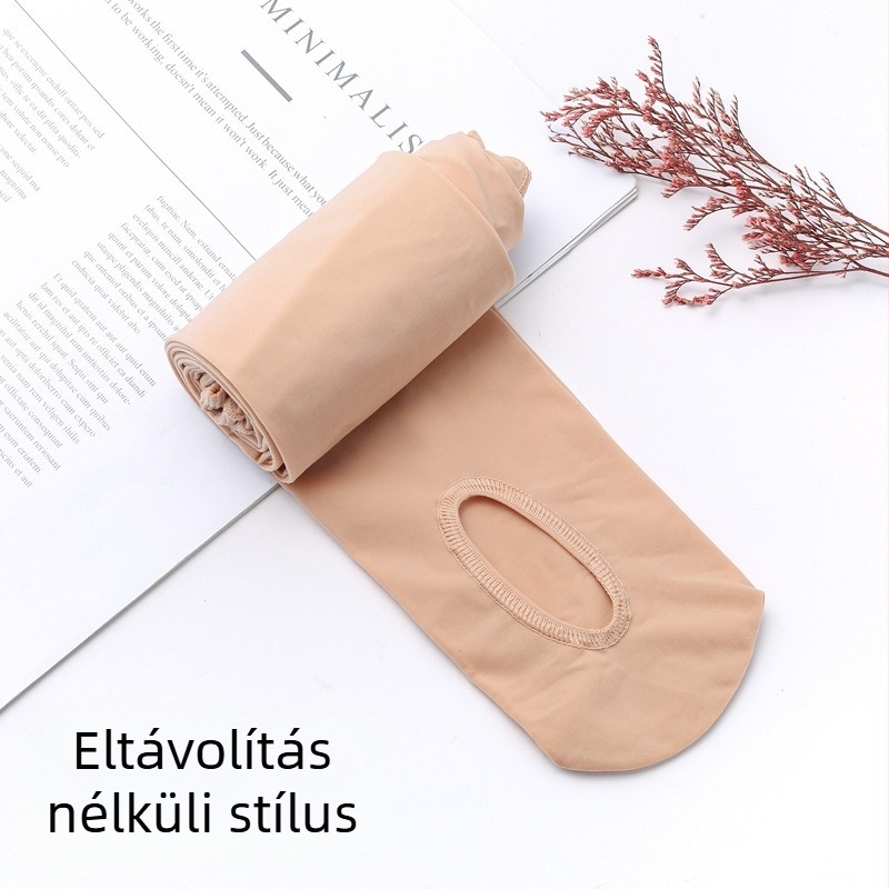 Nylon harisnya talpnyílással a lábfürdőhöz, vékony tavasz-nyár, szexi stílus