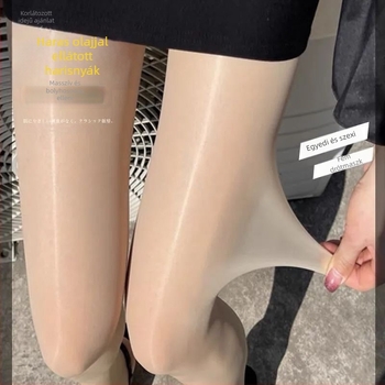 Női nylon harisnya fenékemelő funkcióval, egyszínű mintázattal, vékony, nylon tartalom 50–70%