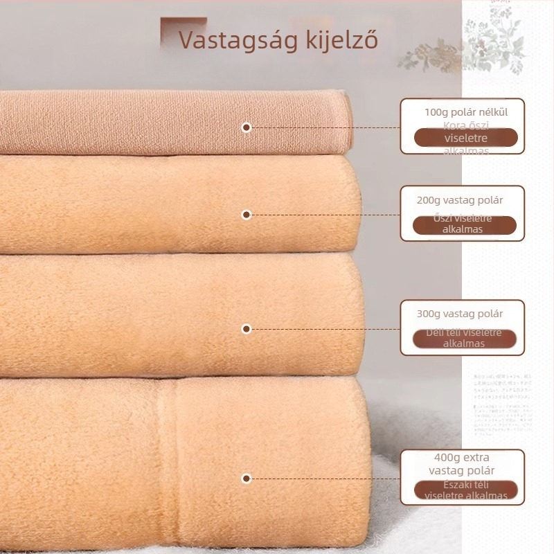 Fekete bőrhatású, részben átlátszó harisnyanadrág fleece béléssel, őszi-téli szezonra
