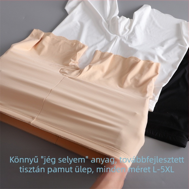 Ice Silk női leggings expozíció elleni védelemmel, plusz méret, 3/4 hossz, vékony nyári