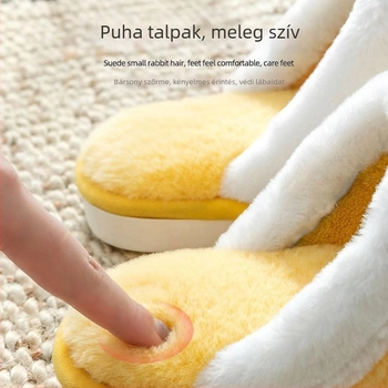 Férfi pamut papucs betűhímzéssel, poliészter felső rész, minimalist stílus, egy mozdulattal felhúzható zárás