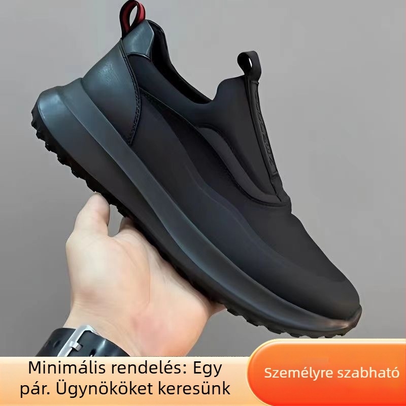Slip-On vászon sportcipő, légáteresztő, alacsony profil, uniszex, injektált talp