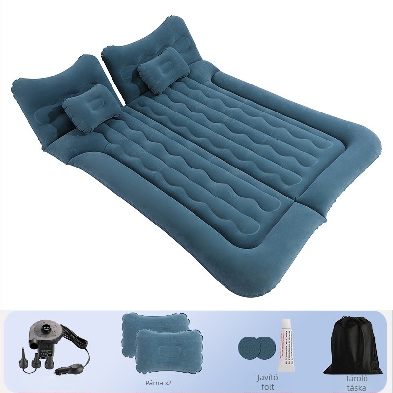 Univerzális SUV csomagtartó belső felfújható ágy, PVC flockinggal, manuális felfújás, súly 3,3 kg, max terhelés 300 kg
