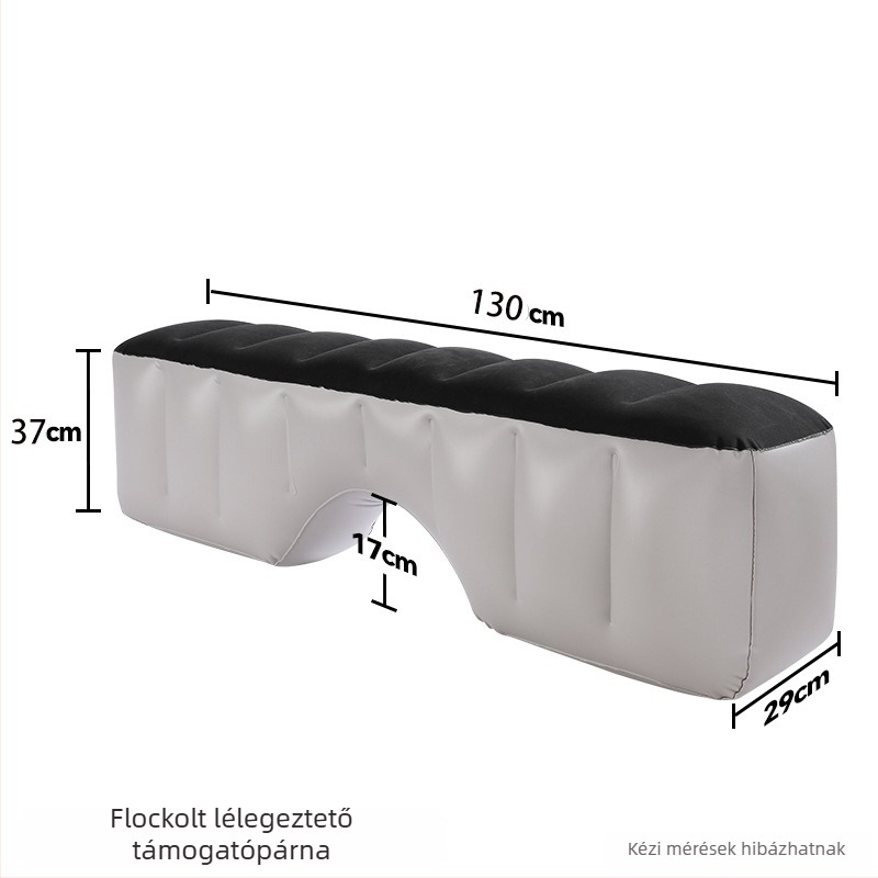 Rong Kyu PVC felfújható hátsó ülés közti részt kitöltő párna – összecsukható, kézi felfújás, maximális teherbírás 50 kg
