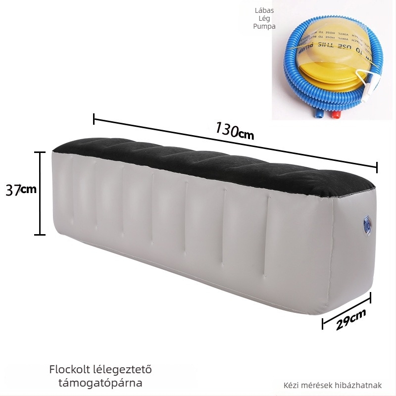 Rong Kyu PVC felfújható hátsó ülés közti részt kitöltő párna – összecsukható, kézi felfújás, maximális teherbírás 50 kg