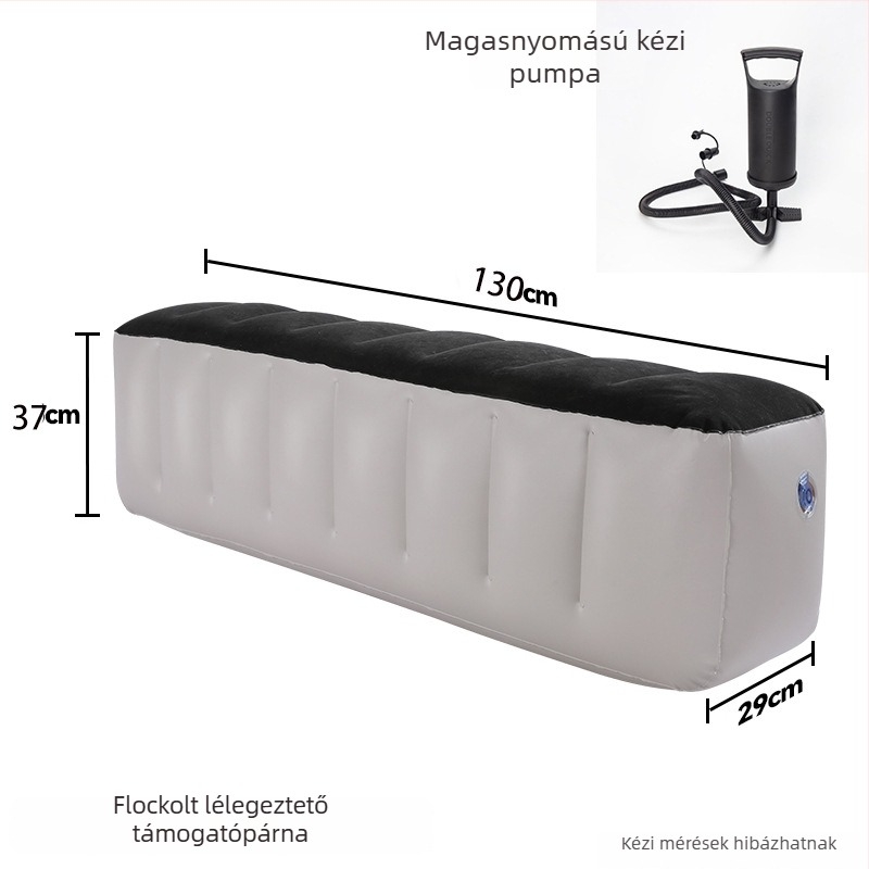 Rong Kyu PVC felfújható hátsó ülés közti részt kitöltő párna – összecsukható, kézi felfújás, maximális teherbírás 50 kg