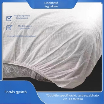 Egyszer használatos rugalmas ágyfedél arccal nyílással, vastagabb lélegző szépségágy-lepedő, nemszövött rögzítő lepedő, vízálló és olajálló, kék