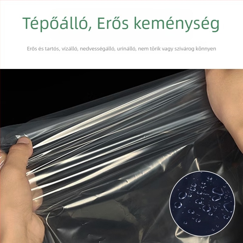 Műanyagból készült vízálló matracvédő lepedő, átlátszó, por- és atkamentes, minden szezonra, babák, idősek és háziállatok számára