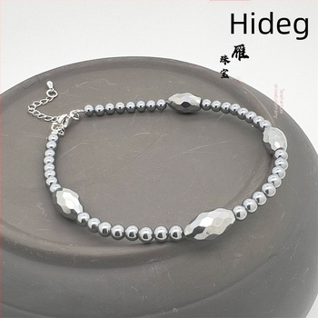 Koreai stílusú bokalánc természetes terahertz energiakővel, Cold Goose Jewelry márka, Guangzhou eredet, gyártási szám 3131123123