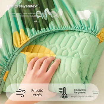 Ágytakaró Ice Silk anyagból, egyszínű mintázat, reaktív festés, teljes fedettség, cikkszám F989776HM5SSTH