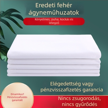 Ágyvászon poliészterből, twill szövés, egyszínű minta, modern minimalist stílus