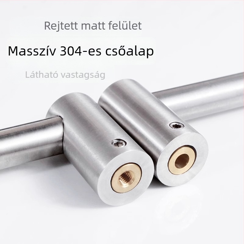 Zirconia GDPG007 Konyhai falra szerelhető függő tároló 304 rozsdamentes acélból, mozgatható rúddal, modern egyszerű stílus