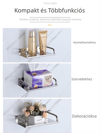 Rozsdamentes acél tárolópolc, modell 0585, EU CE tanúsítvány, kínai stílus.