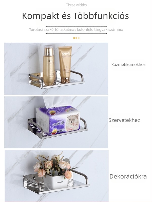 Rozsdamentes acél tárolópolc, modell 0585, EU CE tanúsítvány, kínai stílus.