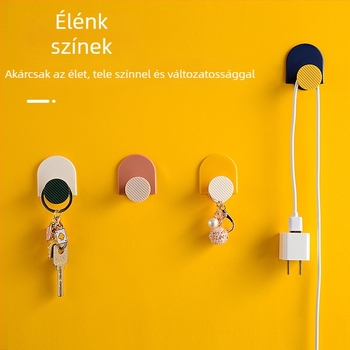 Ragasztós ruhakampók az ajtó mögött, fúrás nélküli fürdőszobai falikampók, könnyed luxus stílusban