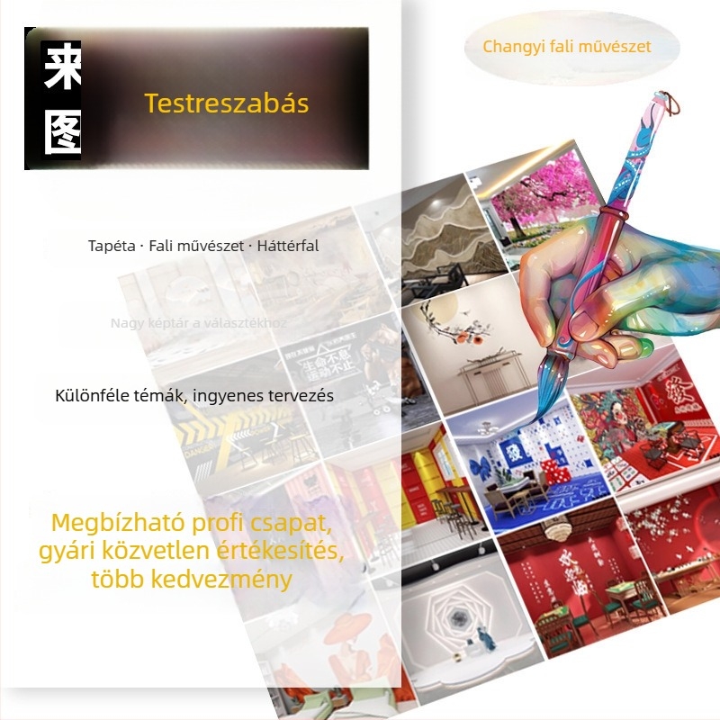 Fali tapéta - Simple and beautiful; selyem anyag; nedvességálló; 3 rétegű szerkezet; Vintage stílus