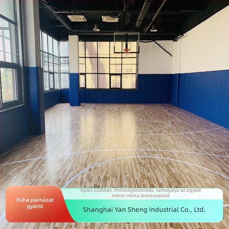 Kosárlabda pályát védő puha falpanelok, öntapadó tornatermi falvédőpanelek, bőr-szivacs alap, modern egyszerű stílus, egyszínű mintázat, testre szabható