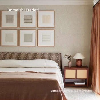 Tapéta – 3D neoklasszikus selyem mintázat, penészmentes, prémium Brahma murals