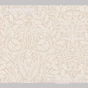 Tapéta – 3D neoklasszikus selyem mintázat, penészmentes, prémium Brahma murals