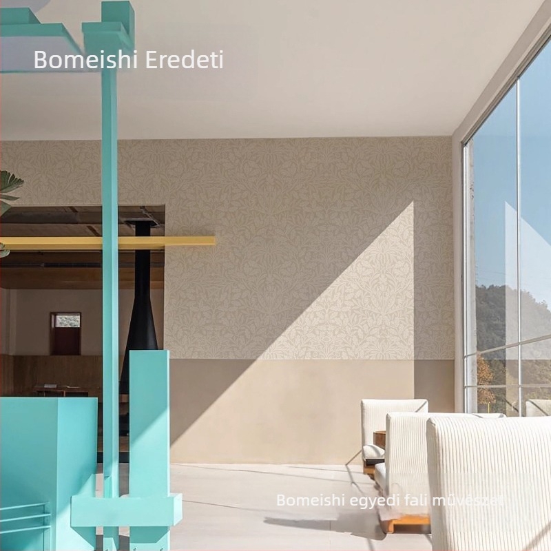 Tapéta – 3D neoklasszikus selyem mintázat, penészmentes, prémium Brahma murals