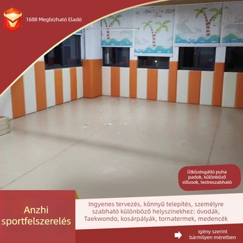 Sportcsarnok falvédő puha párnázat — testreszabható, modern egyszerű stílus, egyszínű minta, anyag: műbőr, testreszabás: igen; alkalmas kosárlabda pályákhoz, tollaslabda- és edzőfalakhoz