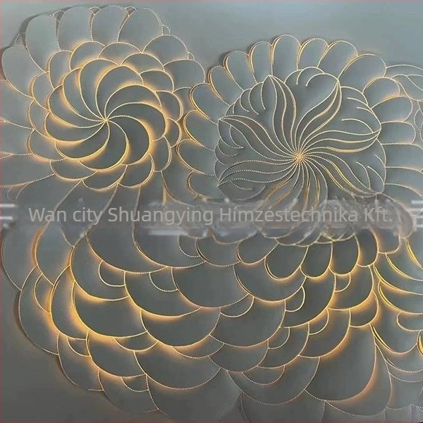 Mesterséges bőr textúrájú háttérfalpanel, egyszerű és modern stílus, tájkép motívum, testreszabható, alkalmas nappalira, hálószobára, dolgozószobára és étteremre