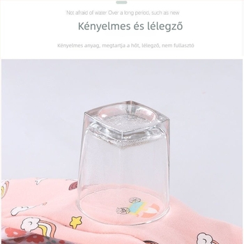 Pamut téli babaszundáló alvózsák, osztott lábakkal és vastag töltettel