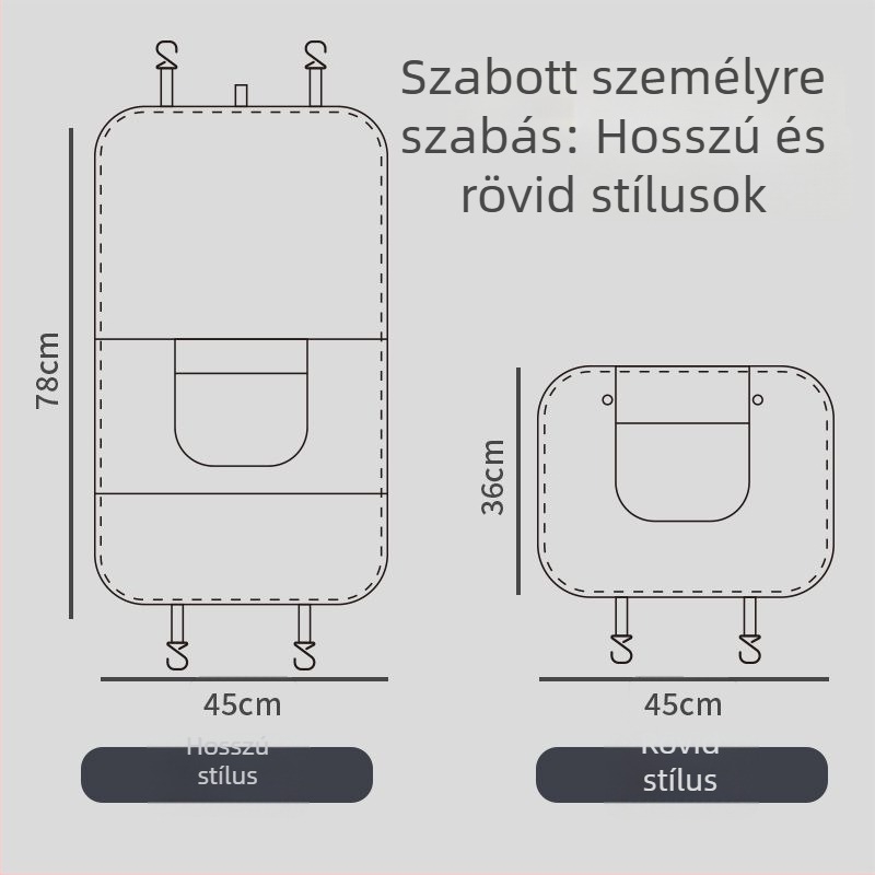 Univerzális autó hátsó ülésvédő — szennyeződés elleni, karcolások elleni, kopás elleni, logóval testreszabható