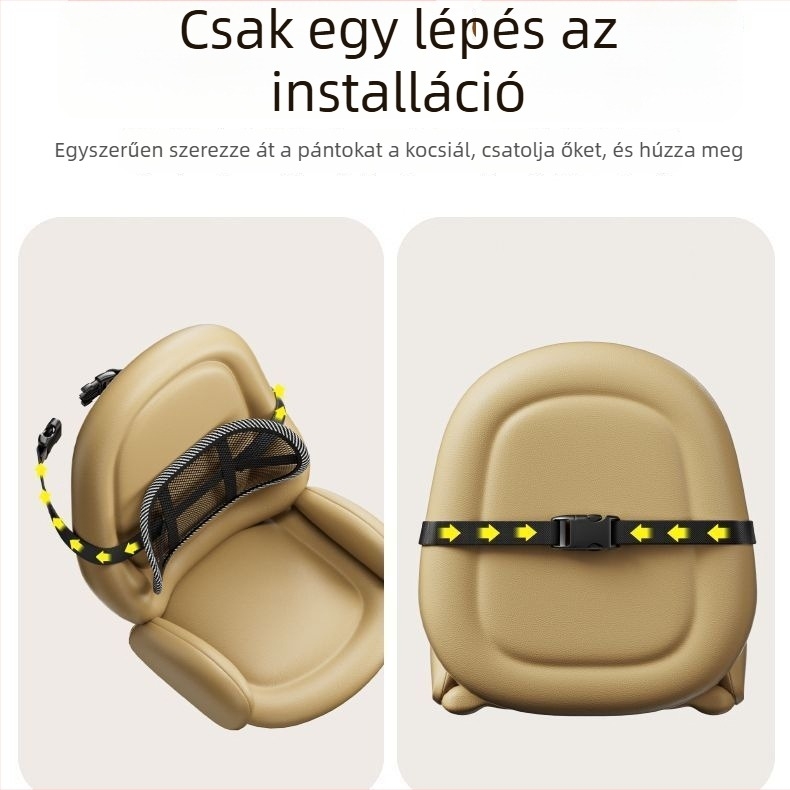 Hátsó háttámasz babakocsi – deréktámasz, helyes tartás korrigáló, nyáron lélegző hálós üléspárna