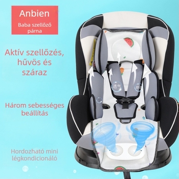 Légáteresztő babakocsi matrac — Ambeen, poliészter és polipropilén ABS, 0–4 éves gyermekeknek