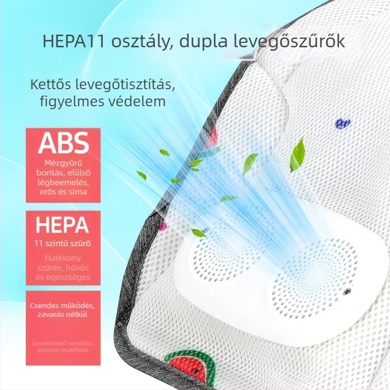 Légáteresztő babakocsi matrac — Ambeen, poliészter és polipropilén ABS, 0–4 éves gyermekeknek