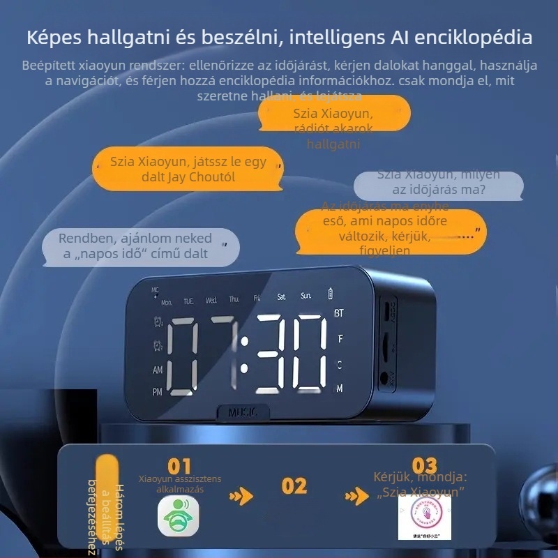 Iskolásoknak szóló ébresztőóra, multifunkcionális okos elektronikus óra