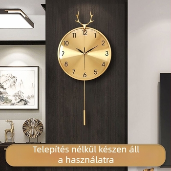Nappali falióra, kvarc mozgatás, csendes működés, fúrásmentes szerelés, kerek műanyag ház
