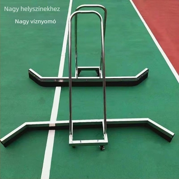 Rozsdamentes acél padlószkráper sportpályákhoz, logónyomtatás, testre szabható, modern dizájn