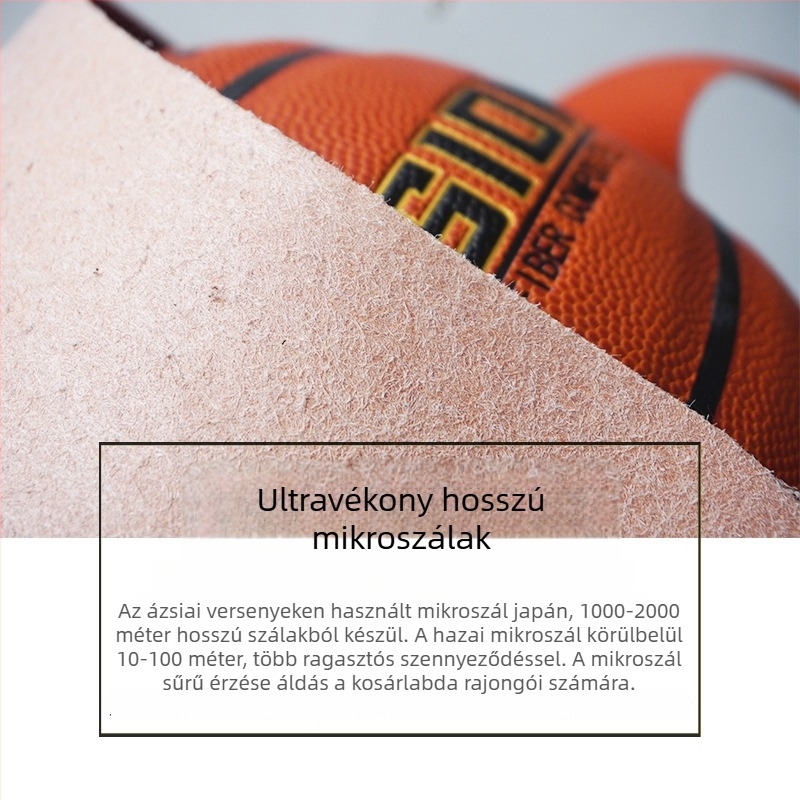 Belső térre készült kosárlabda mikroszálas bőrből, méret 7, EVO modell, professzionális versenykosárlabda, OEM testreszabás