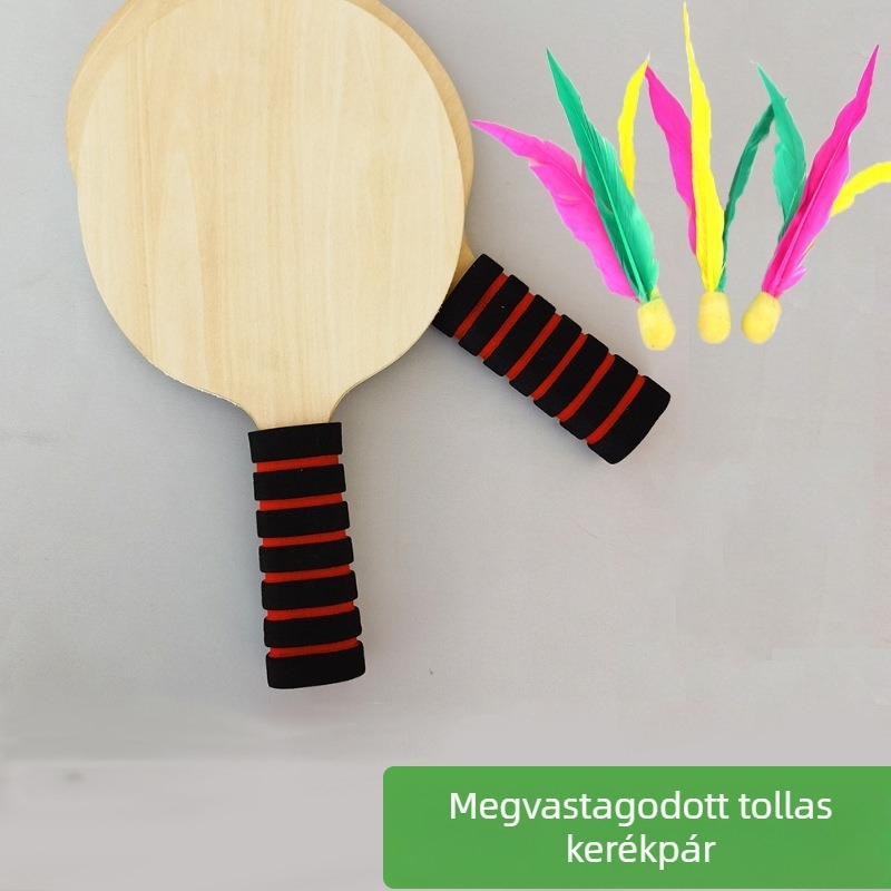 asztalitenisz-ütő faalapú talppal, közvetlen lövés típus, univerzális jellemzők, logó testreszabás elérhető, alkalmas fitneszre és beltéri ütőjátékokra (asztali tenisz, tollas)