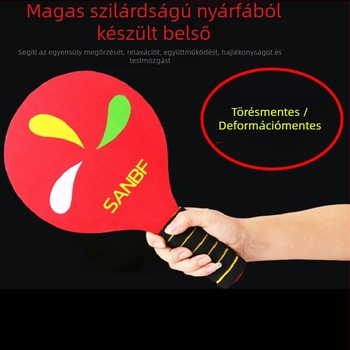 Badmintonütő, alaplemez nyárfa, egyenes ütés, megrendelés szerinti feldolgozás, nyomtatott logó