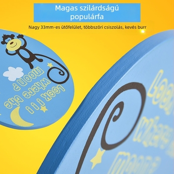 mysports gyerekeknek szánt fa alapú asztaliteniszütő, egyenes ütés, testreszabható