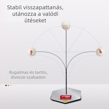 Double Happiness asztalitenisz-edző – szénszálas alap, anti-ragasztó gumi, közvetlen ütésű ütő (Tavasz 2020)