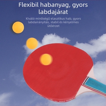 NAILI tömörfa asztaliteniszütő, alaplap nyárfa, kétoldalú ragasztó gumi, vízszintes ütésű, standard specifikációk