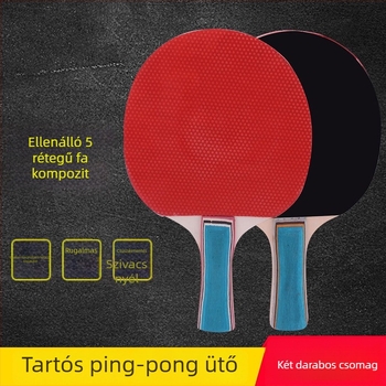 NAILI tömörfa asztaliteniszütő, alaplap nyárfa, kétoldalú ragasztó gumi, vízszintes ütésű, standard specifikációk