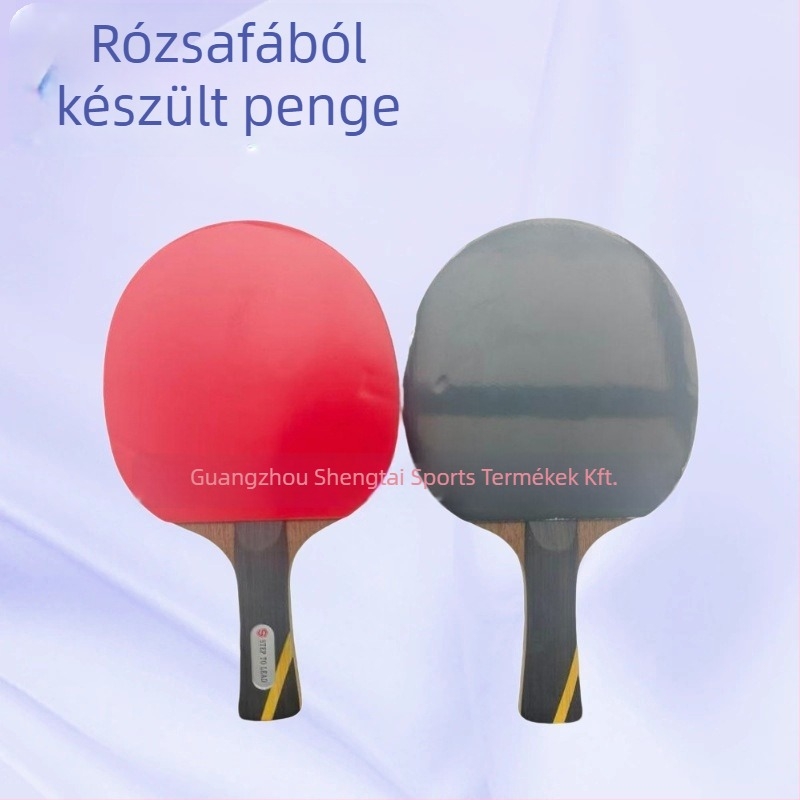 Hosszú nyeletű asztaliteniszütő, Irich márka, poplar penge, pozitív ragasztóval ellátott gumi, közvetlen ütés, testreszabás elérhető