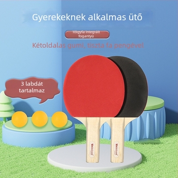 Asztaliteniszütő Shakehand hosszú nyéllel - Poplar penge, reverse glue gumi, Zhejiang eredet