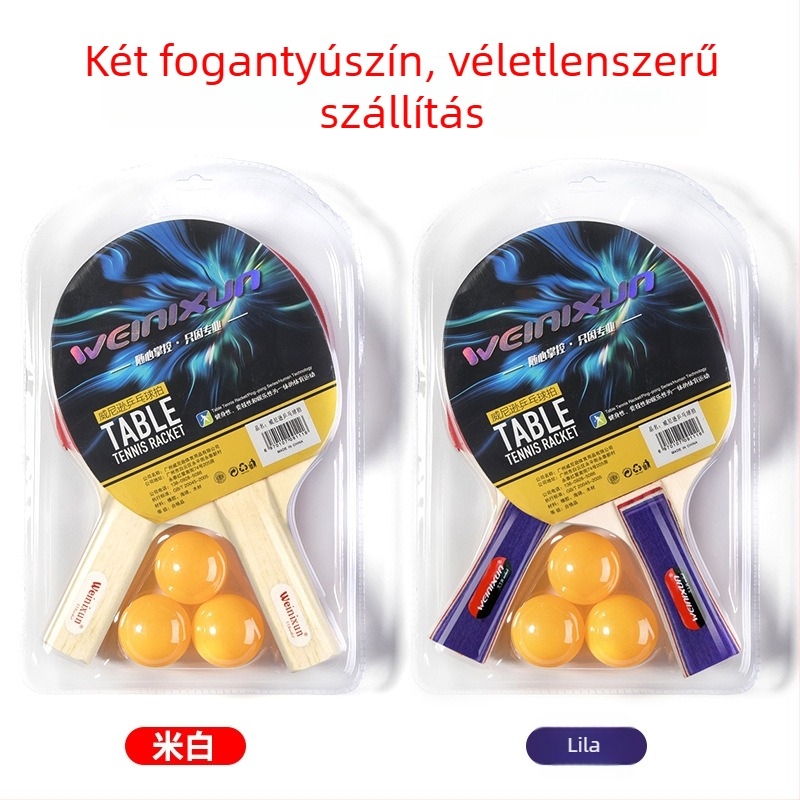 Asztaliteniszütő Shakehand hosszú nyéllel - Poplar penge, reverse glue gumi, Zhejiang eredet