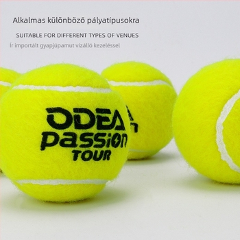 Odea teniszlabda, gumi felépítés, magas rugalmasság, tartós versenylabda, 4 darabos csomag.
