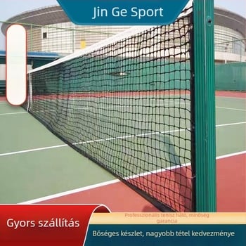 Tenisz háló – professzionális, kültéri edzéshez tartós, hordozható, nylonból készült, csomózott háló, súly 2,8 kg