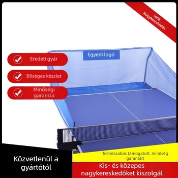 Otthoni asztalitenisz labdát gyűjtő háló automata labdaadagolóval, hordozható asztali háló (Anyag: MDF; Kategória: Háló, Labda tartó; Kategória termék: Asztali tenisz háló és állvány)