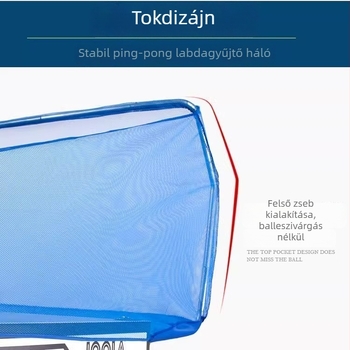 Otthoni asztalitenisz labdát gyűjtő háló automata labdaadagolóval, hordozható asztali háló (Anyag: MDF; Kategória: Háló, Labda tartó; Kategória termék: Asztali tenisz háló és állvány)