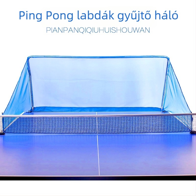 Asztalitenisz labdagyűjtő háló automata szerváló géphez – nylon, 3 kg, asztalitenisz állványhoz