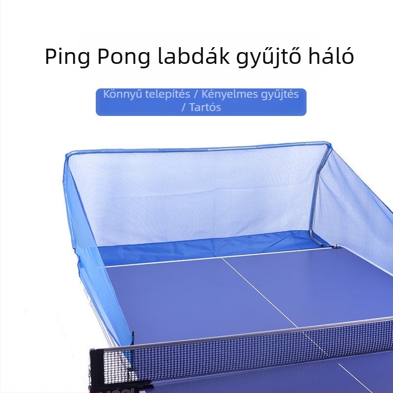 Asztalitenisz labdagyűjtő háló automata szerváló géphez – nylon, 3 kg, asztalitenisz állványhoz